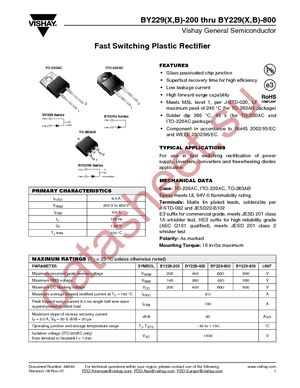 BY229B-400HE3/45 datasheet  